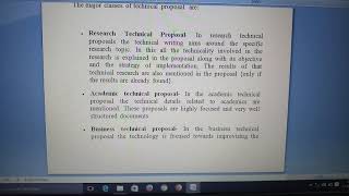 Technical Proposal  Definition and Types TC CSIV SemRahul [upl. by Enair853]