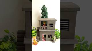 Amazing clay house making diy craft clayhouse shorts [upl. by Lleuqar]