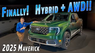 Americas Most Efficient Truck FINALLY Gets AWD  2025 Ford Maverick Hybrid AWD [upl. by Cyler242]