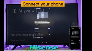 CONNECT YOUR HISENSE TV TO YOUR PHONE [upl. by Elletsirhc888]