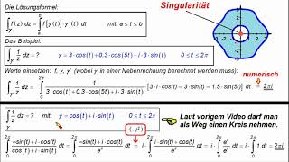 Funktionentheorie ►Integrale ► Geschlossener Weg ►Cauchy 2 Beispiel [upl. by Aerdnua]