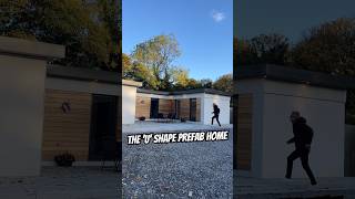 Touring a Modern U Shape PREFAB HOME hometour modularhome home [upl. by Nilat]