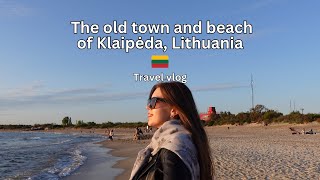 Walk through the old town and beach sunset in Klaipėda Lithuania  travel vlog  Margarita Mundina [upl. by Emerald]