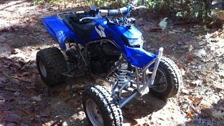 2004 Yamaha Blaster Trail Ride Crash [upl. by Tamah]