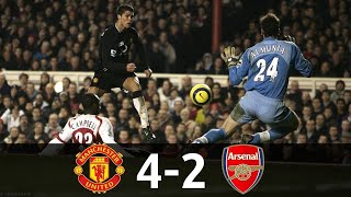 Manchester United vs Arsenal 42 EPL 20042005 All Goals amp Full Match Highlights [upl. by Nathanial]