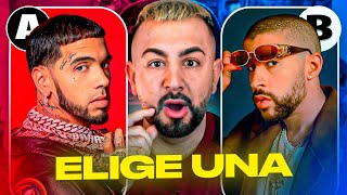 PAPI GAVI REACCIONA A quot¿QUÉ CANCIÓN ELIGESquot ANUEL AA VS BAD BUNNY [upl. by Dennie]