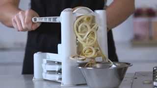 The Paderno Spiralizer in Action  WilliamsSonoma [upl. by Adil505]