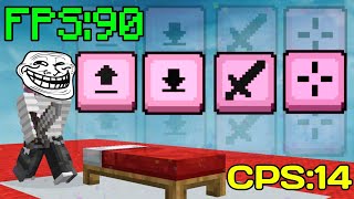 Playing Nethergames Bedwars after a real long time Mobile pro 14 CPS [upl. by Aurora]