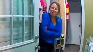 Police Surprises Woman at Her Doorstep After She Burns All Her Husbands Clothes in Anger [upl. by Bettencourt]