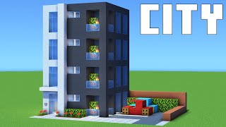 Minecraft Tutorial How To Make Modern Apartment Building Complex [upl. by Frazier]