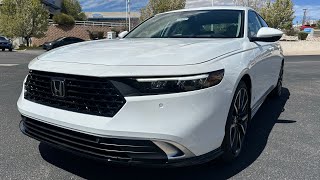 2024 Honda Accord Touring  Platinum White Pearl  Walkaround [upl. by Holle]