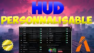 FIVEM │ HUD 100 PERSONNALISABLE GRATUIT │ TUTO GTA 5 RP [upl. by Marden]