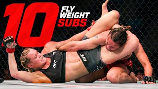 Top 10 Womens Flyweight Submissions in UFC History [upl. by Sidnal]