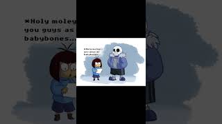 Undertale Sans Baby Photo Comic Dub [upl. by Fidel239]