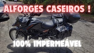 ALFORGES LATERAIS caseiros para MOTO  ALFORGES IMPERMEÁVEIS [upl. by Battat831]