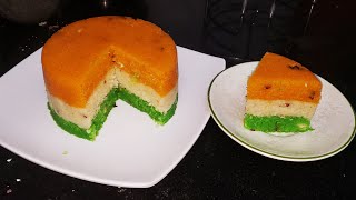 Tricolor dessert  REPUBLIC DAY SPECIAL  TRICOLOR SWEET RECIPE  Tiranga barfi  KG Kitchen [upl. by Florina823]