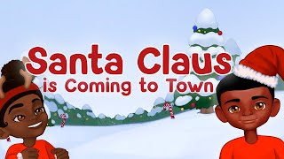 Santa Claus is Coming to Town 🎄❄️  Melanin Babies  Diwali Hanukkah Kwanzaa and Christmas theme ✨ [upl. by Quiteris]