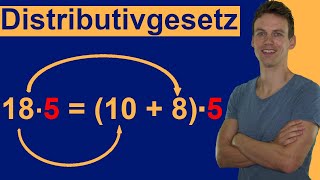 Distributivgesetz Verteilungsgesetz anwenden  Ausmultiplizieren mit Anwendungsaufgaben und Lösung [upl. by Hassi]