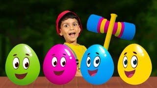 Surprise Eggs Colors Kids Songs  BabyBillion  Nursery Rhymes [upl. by Trebmer]