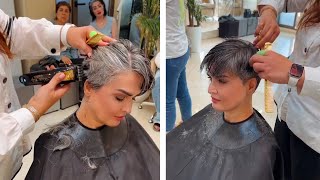 Super short haircut makeover for women [upl. by Aryas]