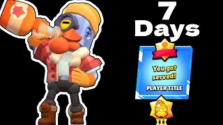 I Have Only Seven Days To Master Barley In Brawl Stars [upl. by Mulcahy]