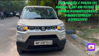 2021 Maruti S PRESSO VXI Manual 6587 KM Petrol 1st owner caradvisorrafi marutispresso spressovxi [upl. by Eiggem]