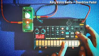 KORG Volca Beats  Overdrive Pedal korg volca beats overdrive [upl. by Eelana]