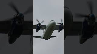 Vulkan Air Antonov AN26 Take Off at Liverpool Airport shorts [upl. by Yeliah]