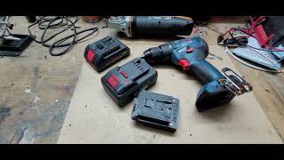 Parkside teamX batteries to Bosch Professional 18 V Lithium tool [upl. by Margreta246]