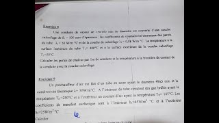 Exercice transfert de chaleur cylindre calcule de diamètre et la perte de chaleur  1 [upl. by Aerdnaeel]