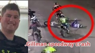 Gillman speedway crash Video  Gillman speedway accident video troy knights crash video [upl. by Ecinad]