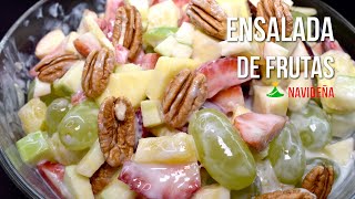 Ensalada de frutas navideña [upl. by Berns]