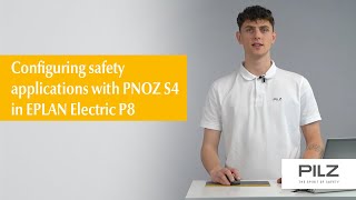 Configuring safety applications with PNOZ S4 in EPLAN Electric P8  Pilz [upl. by Raasch957]