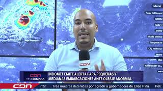 Indomet emite alerta para pequeñas y medianas embarcaciones ante oleaje anormal [upl. by Elburr]