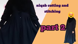 niqab cutting and stitching  part 2 [upl. by Rabassa224]