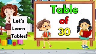 Table of 30  Learn Multiplication Table  30 Times table PassTV2110 [upl. by Evers]