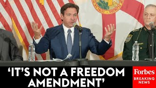 BREAKING NEWS Law Enforcement And State AG Join DeSantis To Oppose Florida Marijuana Referendum [upl. by Anilatsyrc]