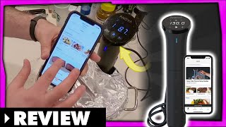 High Tech Bluetooth Cooking Anova Nano 400 Sous Vide Demo [upl. by Hplar]