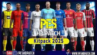 PES 2013 HD Patch 2024  New Season 2025 Kits Pack v1 [upl. by Portwine]