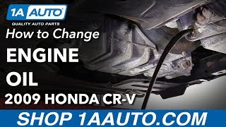 How to Change Oil 0711 Honda CRV [upl. by Armallas304]