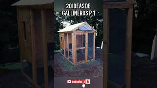 20 ideas de gallineros caseros  20 chicken coop gallinas chickencoop pollos shorts [upl. by Windham]