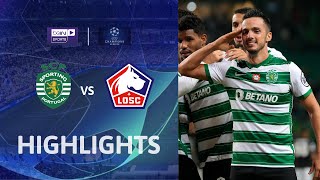 Sporting CP 20 Lille  Champions League 2425 Match Highlights [upl. by Lali]