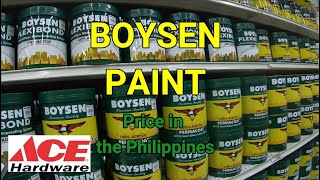 BOYSEN PAINT  BOYSEN FLEXIBOND  BOYSEN LATEX  BOYSEN ROOFGARD  BOYSEN FLATWALL ENAMEL [upl. by Nayllij859]