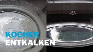 Wasserkocher entkalken – Chemie Experiment in der Küche [upl. by Ijies836]