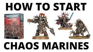 How to Start a Chaos Space Marines Army in Warhammer 40K 10th Edition Beginner Guide [upl. by Julianna]