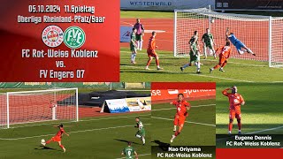 Oberliga FC RotWeiss Koblenz vs FV Engers 07 [upl. by Goldia833]