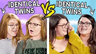 2 Sets Of IDENTICAL TWINS Try The Twin Telepathy Challenge [upl. by Kamilah419]