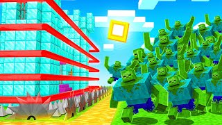 1000 MUTANT ZOMBIES vs SICHERSTES HAUS in Minecraft [upl. by Raoul]