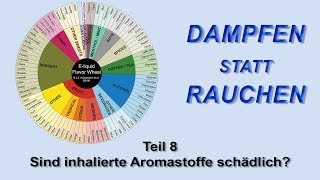 Dampfen statt Rauchen Teil 8  Sind inhalierte Aromastoffe schädlich [upl. by Ulphia]