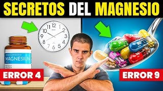 ¡10 ERRORES MAGNESIO⚠️❌REVELADO Cómo tomar MAGNESIO CORRECTAMENTE✅ [upl. by Cofsky350]